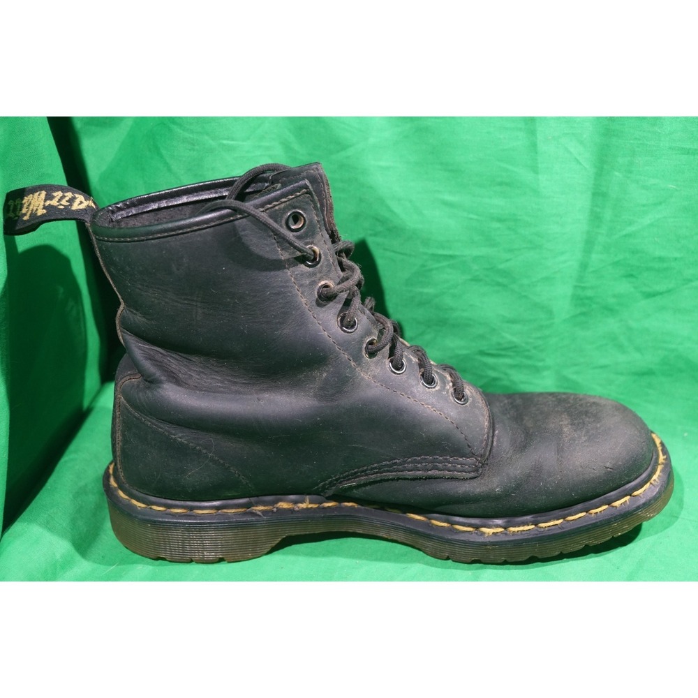 Dr Martens 1460 Dark Brown / Black ? Leather Boots Lug Sole US Mens 10 - Picture 7 of 8